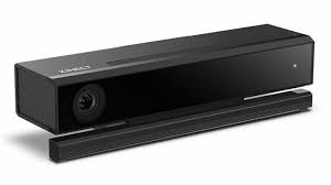 A black video game console